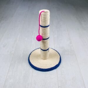 Cat Scratching Post with Sisal Rope – Durable Indoor Cat Scratch Tower with Hanging Toy