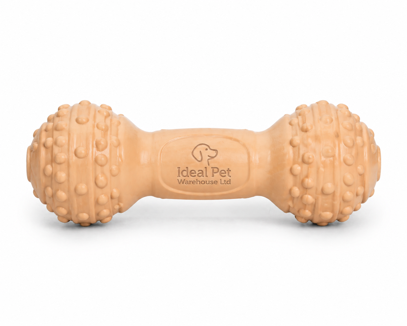 ChatGPT Image Apr 28, 2026, 01_48_54 AM Durable Rubber Dog Chew Toy – Textured Dumbbell Pet Toy for Teeth Cleaning & Interactive Play | Ideal Pet Warehouse Ltd - Image 1