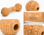 Durable Rubber Dog Chew Toy – Textured Dumbbell Pet Toy for Teeth Cleaning & Interactive Play | Ideal Pet Warehouse Ltd - Image 3