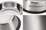 Stainless Steel Pet Bowl with Anti-Slip Base – Durable Dog & Cat Feeding Bowl, Non-Skid Food & Water Dish Ideal Pet Warehouse Ltd - Image 3