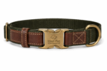 Heavy Duty Dog Collar – Adjustable Nylon & Leather Pet Collar with Metal Buckle, Durable Training Collar Ideal Pet Warehouse Ltd