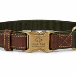 Heavy Duty Dog Collar – Adjustable Nylon & Leather Pet Collar with Metal Buckle, Durable Training Collar Ideal Pet Warehouse Ltd