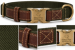 Heavy Duty Dog Collar – Adjustable Nylon & Leather Pet Collar with Metal Buckle, Durable Training Collar Ideal Pet Warehouse Ltd - Image 2