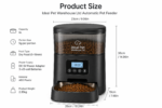 Automatic Pet Feeder 6L – Programmable Dog & Cat Food Dispenser with Timer, Portion Control & LCD Display | Ideal Pet Warehouse Ltd - Image 2