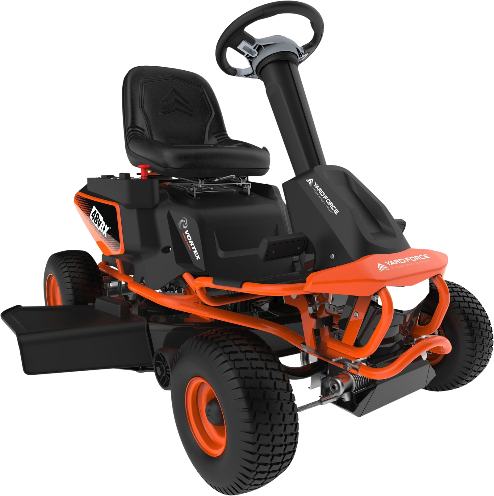 0854555-1730405947595 Yard Force YF48VRX Riding Lawn Mower 38″ Twin Blade Battery Powered 48V New - Image 1