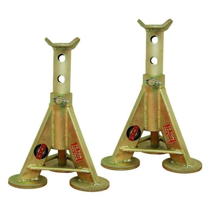 1-91 ESCO 5 Ton Performance Axle Top Post Jack Stands Pair - Image 1