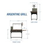 Premium Argentine/Santa Maria BBQ Grill with Wood Fire and Charcoal Grill - Image 2
