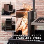 Premium Argentine/Santa Maria BBQ Grill with Wood Fire and Charcoal Grill - Image 4