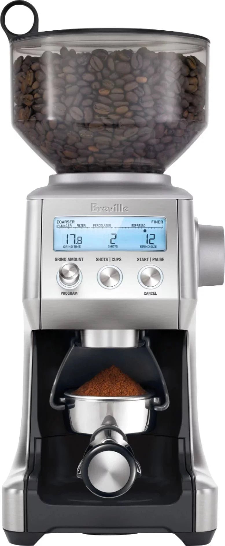 6216364_sd-1-2-1 Breville – the Smart Grinder Pro 12-Cup Coffee Grinder – Stainless Steel - Image 1