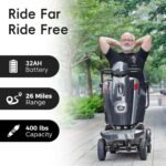 Heavy Duty Electric Mobility Scooter for Adults & Seniors, 16–32 Mile Range, 500–1000W, Off-Road - Image 21
