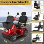 Heavy Duty Electric Mobility Scooter for Adults & Seniors, 16–32 Mile Range, 500–1000W, Off-Road - Image 11