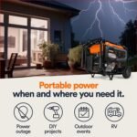 Generac 8,125 Starting Watt Portable Gas Generator – Includes Extension Cord - Image 2