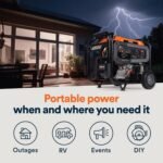 Generac 8,125 Starting Watt Portable Gas Generator – Includes Extension Cord - Image 33