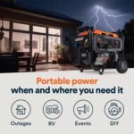 Generac 8,125 Starting Watt Portable Gas Generator – Includes Extension Cord - Image 13