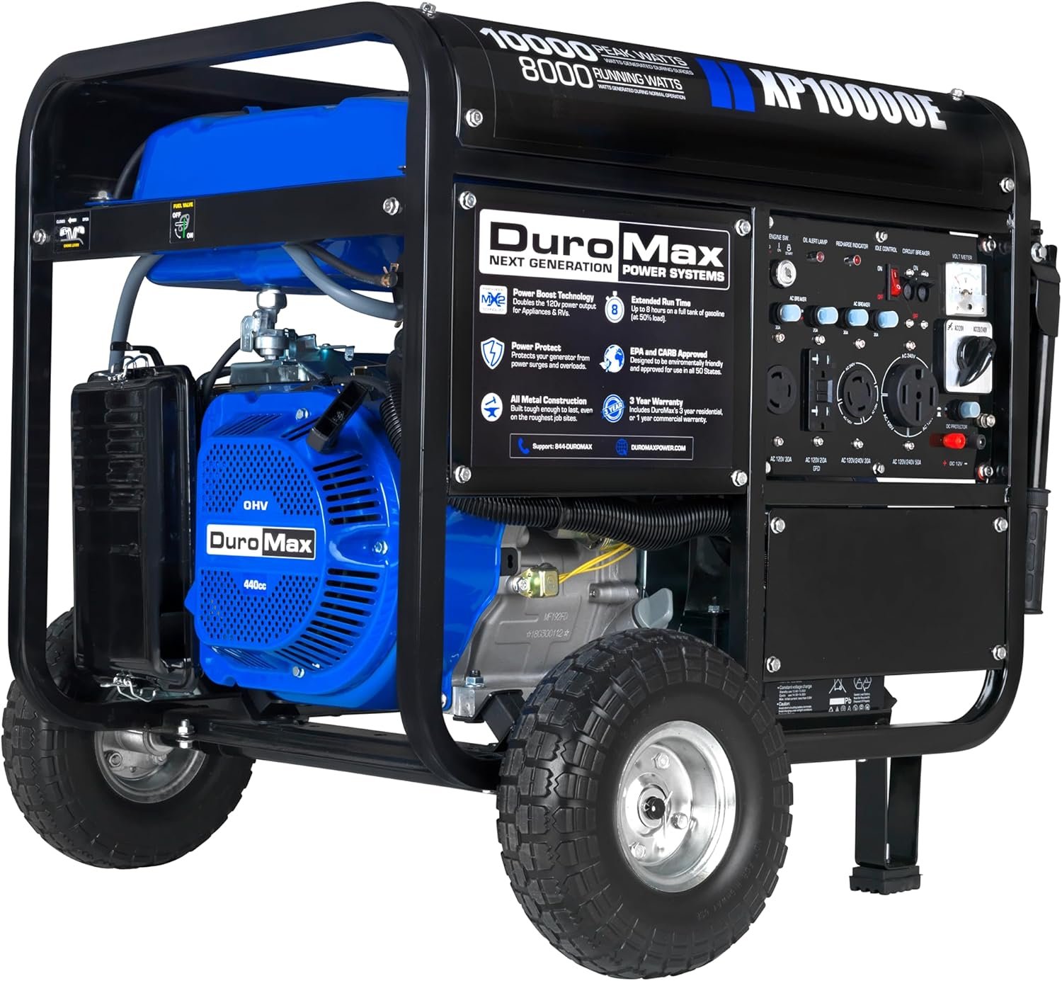 81W0gRhRjZL._AC_SL1500_10c3e79f-0080-44e6-9a8c-b03007bd3238 DuroMax XP13000EH Dual Fuel Portable Generator 13000 Watt Gas - Image 1