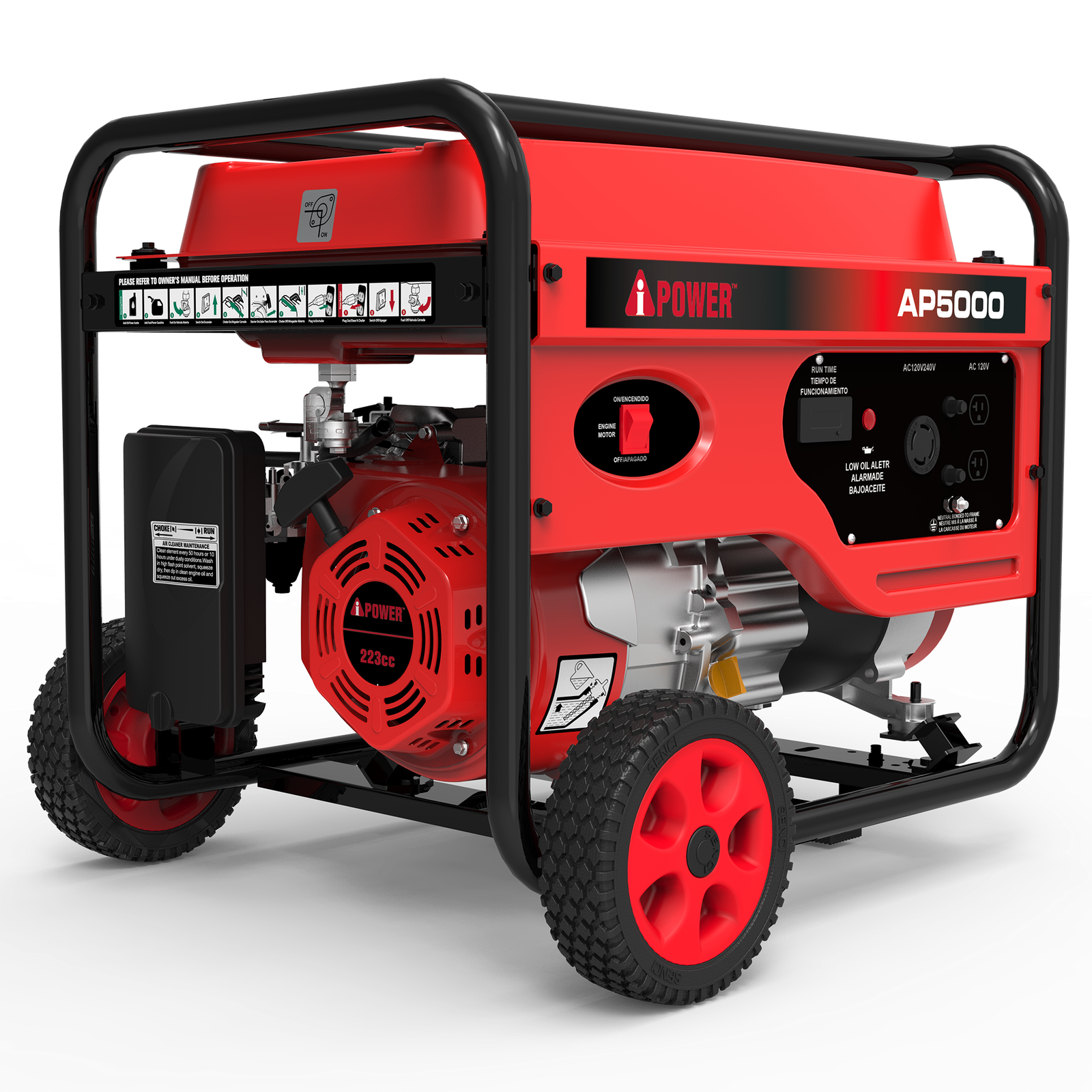 AP5000_R_3QTR_L_2000_2000 AP5000 – 5000 Watt<br> Portable Generator - Image 1