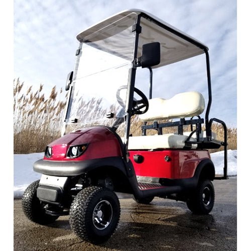 AX-D2-RED_a Electric Termite Golf Cart Mini Four Seater Optionally Fully Loaded – RED - Image 1