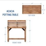 Potting Table/Bench/Serving Bar – Acacia Wood - Image 2