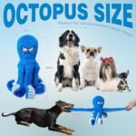Blue Octopus Dog Toy – Tough Chew, Squeaky & Interactive Fun - Image 4