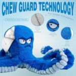Blue Octopus Dog Toy – Tough Chew, Squeaky & Interactive Fun - Image 3