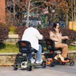 SuperHandy GUT165 Foldable All Terrain Passport Mobility Scooter Pro 330Lbs - Image 5