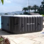 ZACHVO 120 Volt 3 – Person 120 – Jet Square Inflatable Hot Tub in Black - Image 4