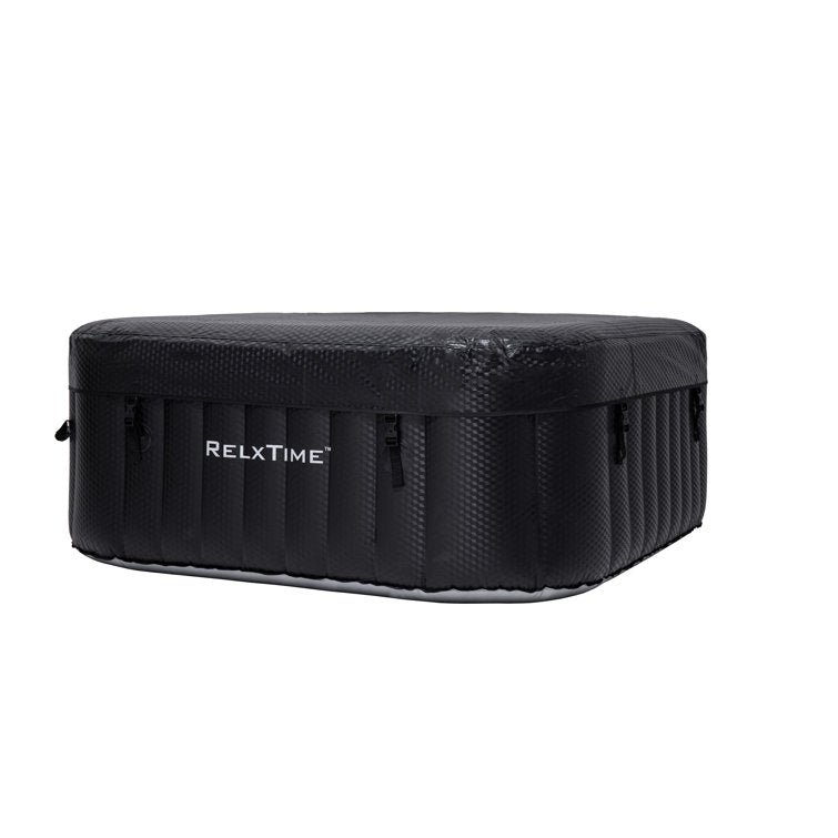 ZACHVO 120 Volt 3 – Person 120 – Jet Square Inflatable Hot Tub in Black - Image 6