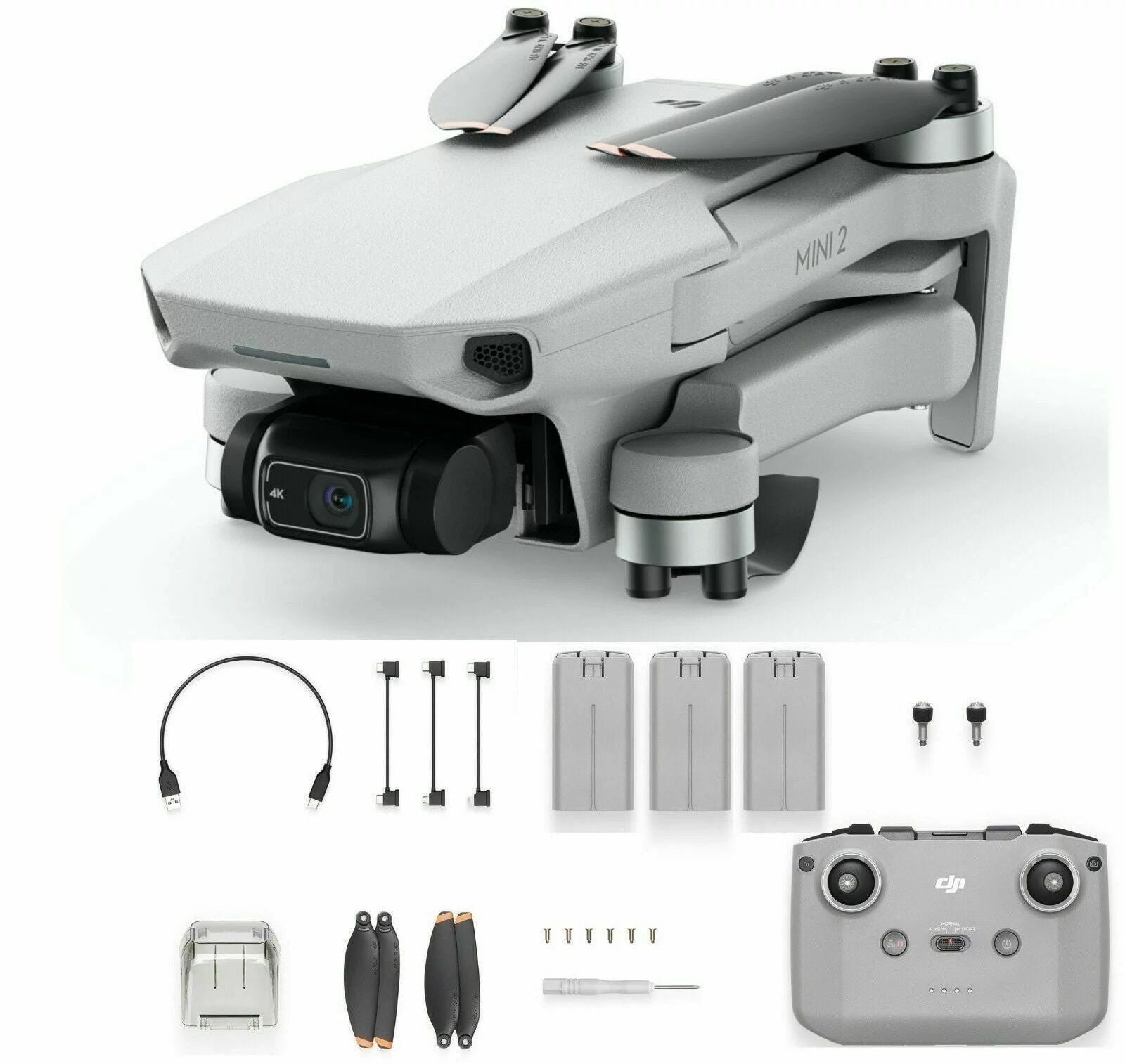 dji-mini-2-drone-quadcopter-ready-to-fly-3-battery-bundle-1-1 DJI Mini 2 Drone Quadcopter Ready To Fly 3 battery Bundle - Image 1