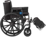 Drive Medical Blue Streak Wheelchair with Flip Back Desk Arms - Image 4